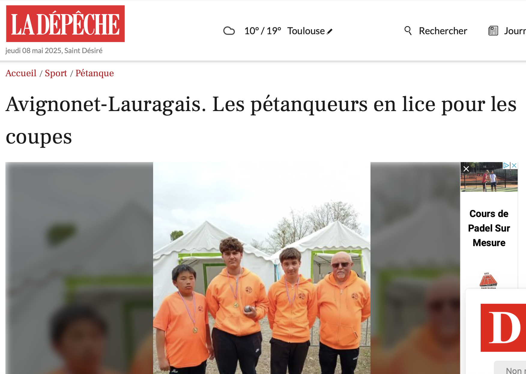 Le succès de la pétanque avignonétaine