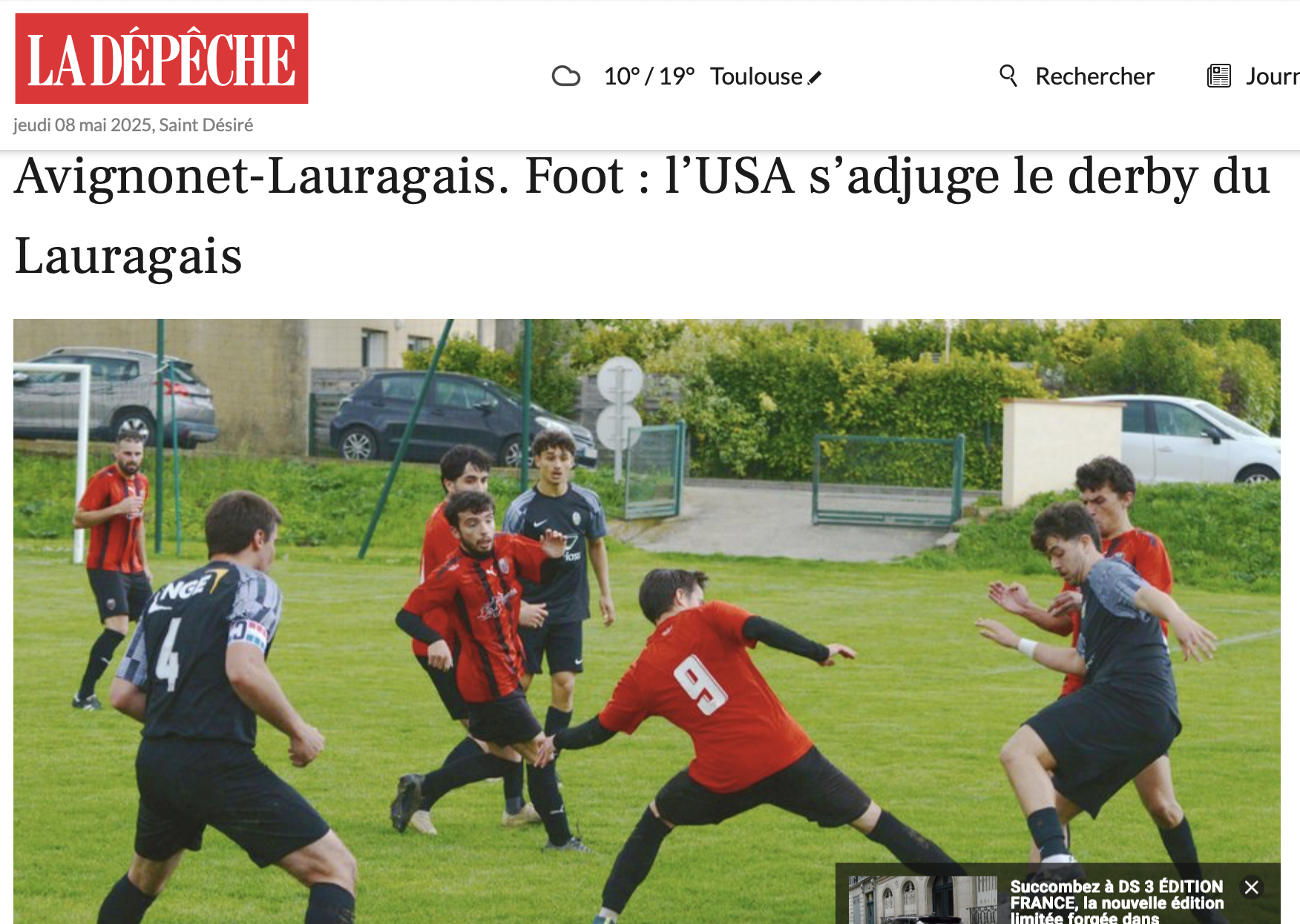 L’USA foot dans la Dépêche